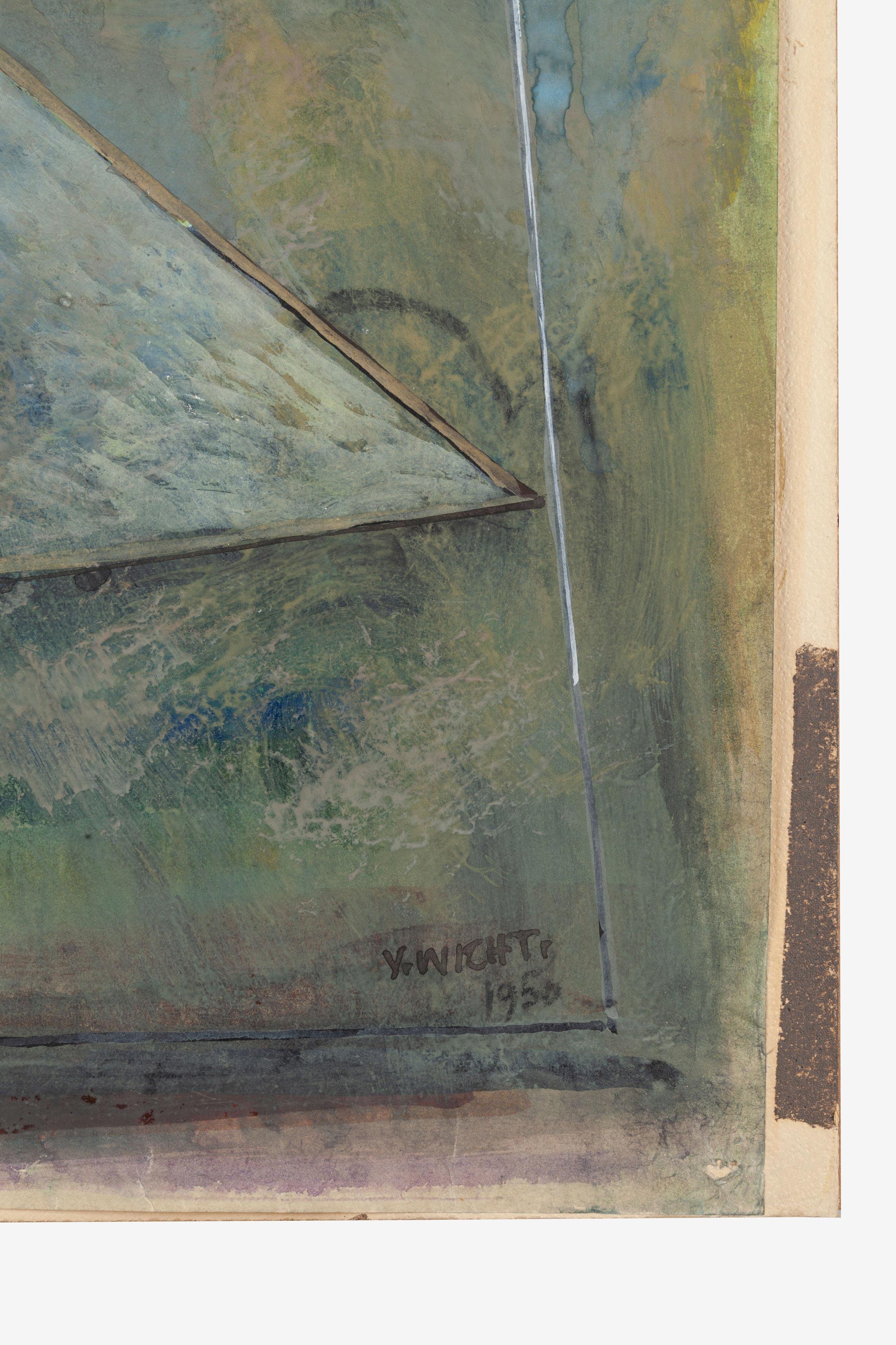 Untitled (5) - Abstract Painting by John von Wicht