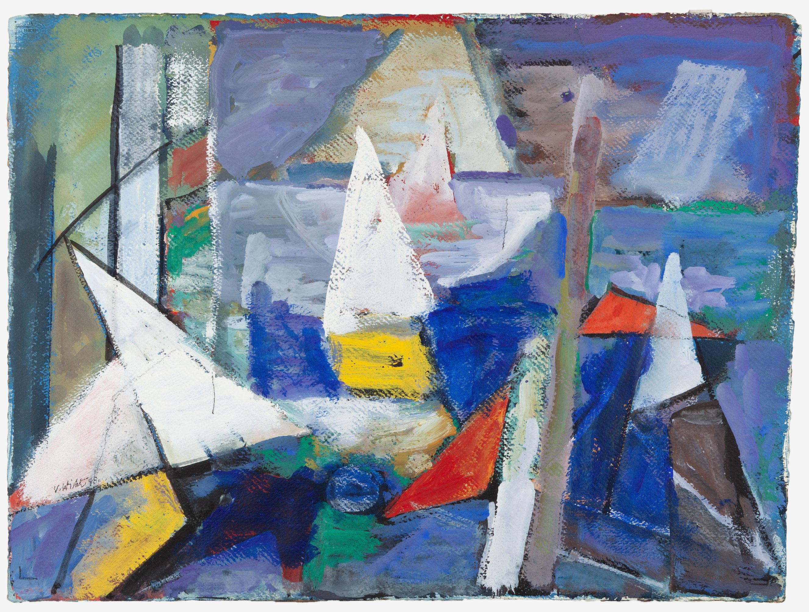 Untitled (7) - Abstract Painting by John von Wicht