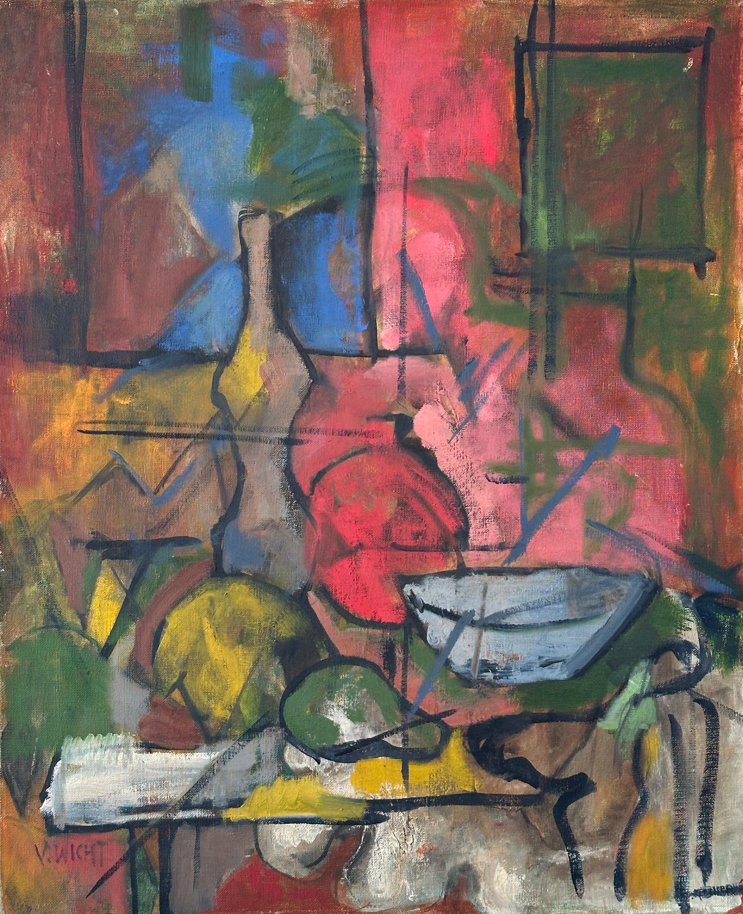 Senza titolo (natura morta cubista) - Painting di John von Wicht