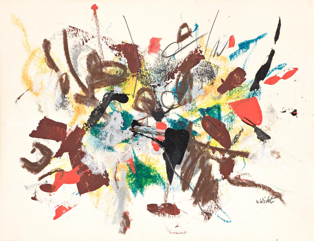 Abstract Painting di John von Wicht - Senza titolo