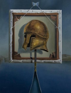 John Voss - 2000 Surrealist Oil, Portrait of a Warrior