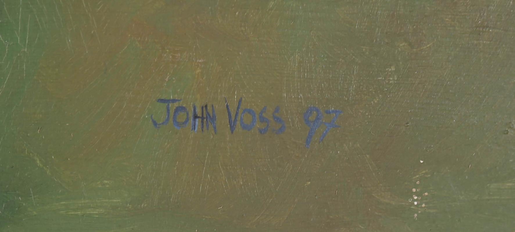John Voss - 1997 Oil, Buddha And Camellia For Sale 3