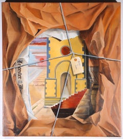 John Voss - 2003 Surrealist Oil, Return To Sender
