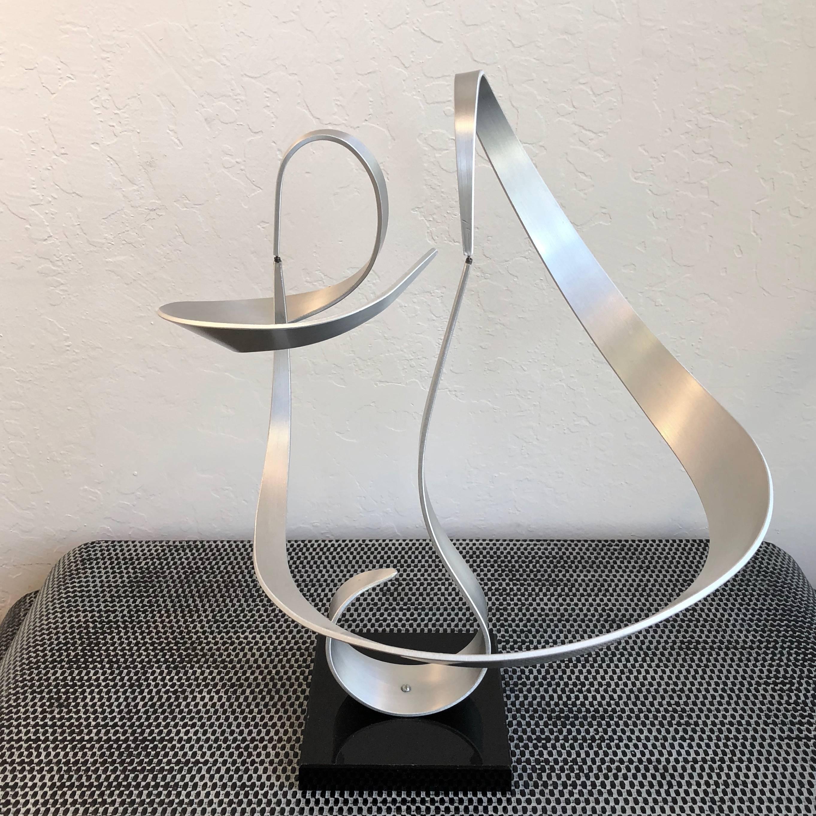 Brushed John W. Anderson Abstract Kinetic Sculpture