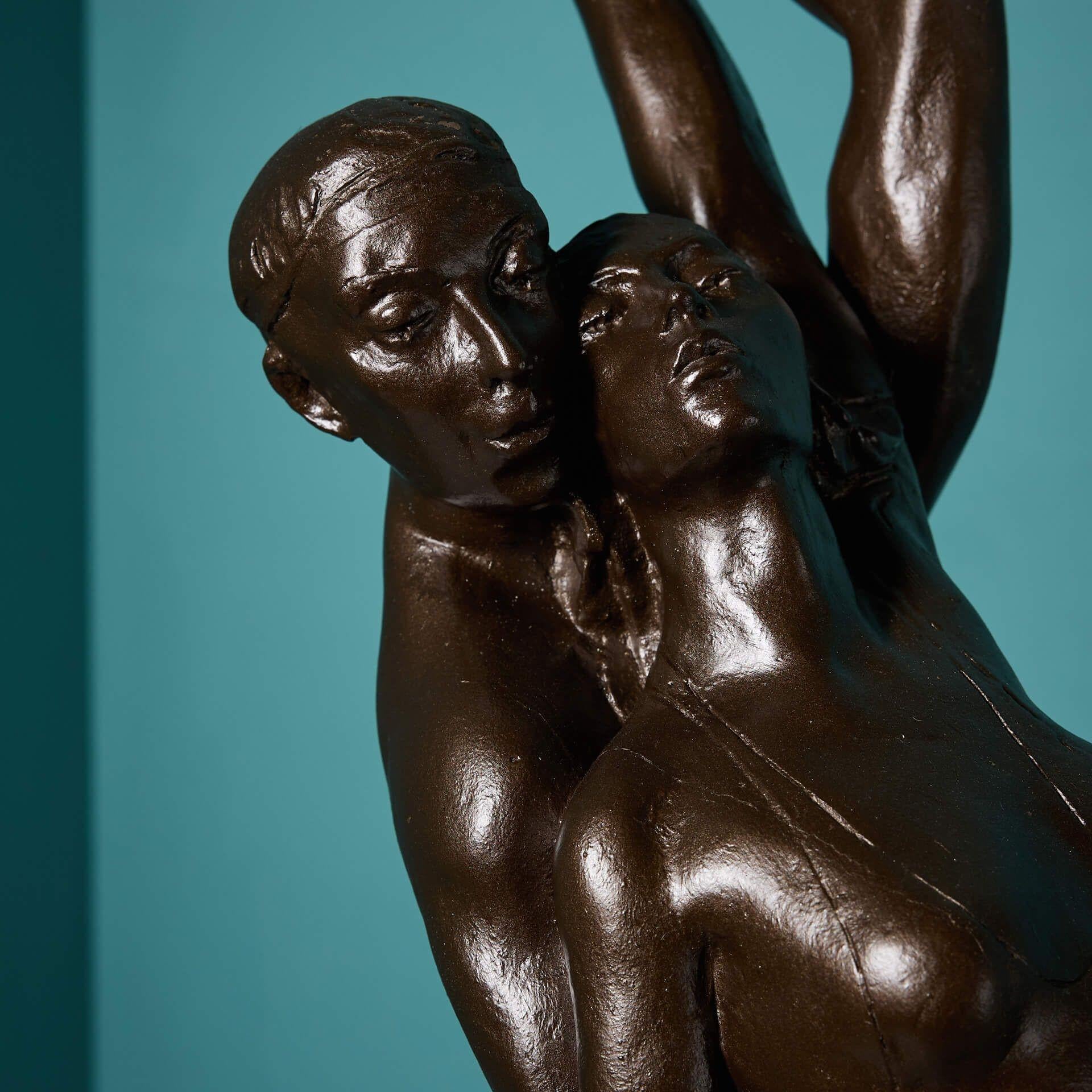 Mid-Century Modern John W. Mills (1933-2023) Maquette d'artiste d'un couple en train de danser en vente