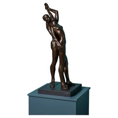 John W. Mills (1933-2023) Maquette d'artiste d'un couple en train de danser