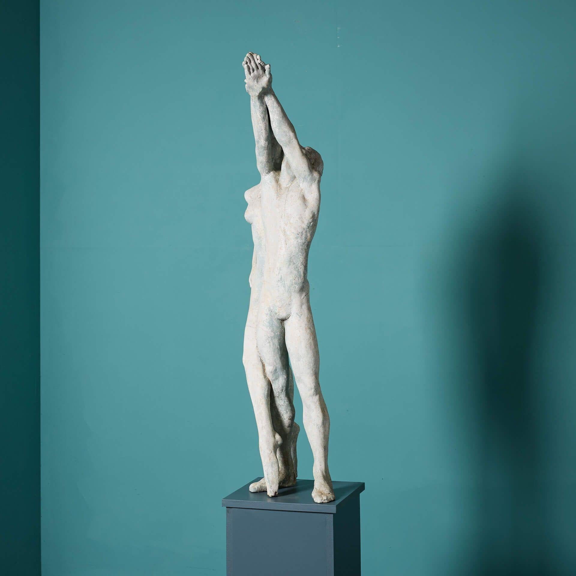 Inglese John W. Mills (1933-2023) Maquette d'artista di una coppia di ballerini in vendita