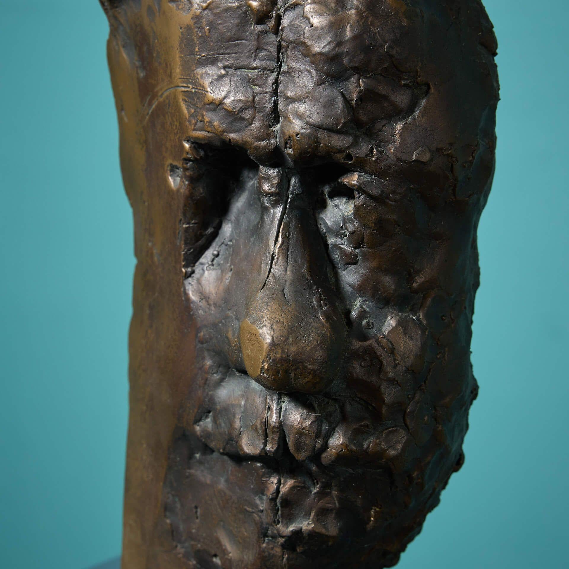 John W. Mills (1933-2023) Bronzemaske von Rembrandt (Moderne der Mitte des Jahrhunderts) im Angebot