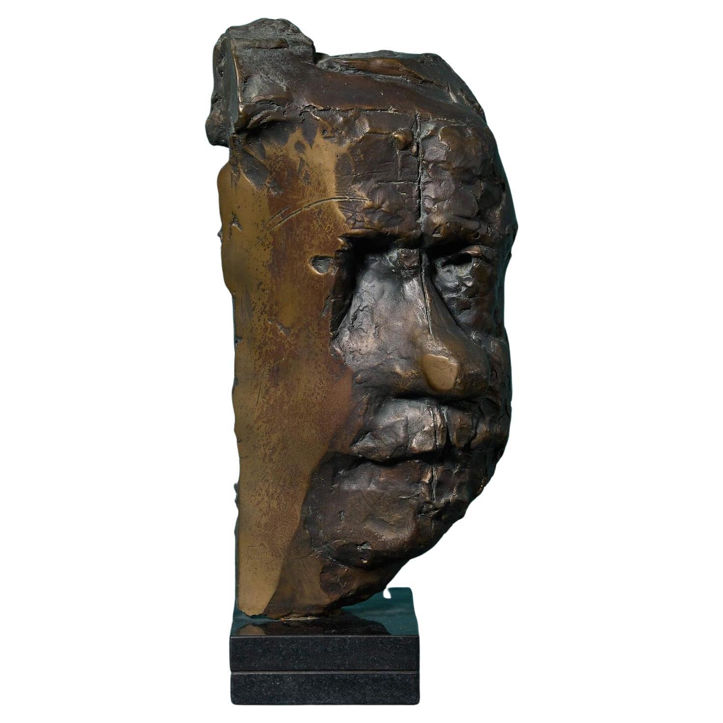John W. Mills (1933-2023) Bronzemaske von Rembrandt im Angebot