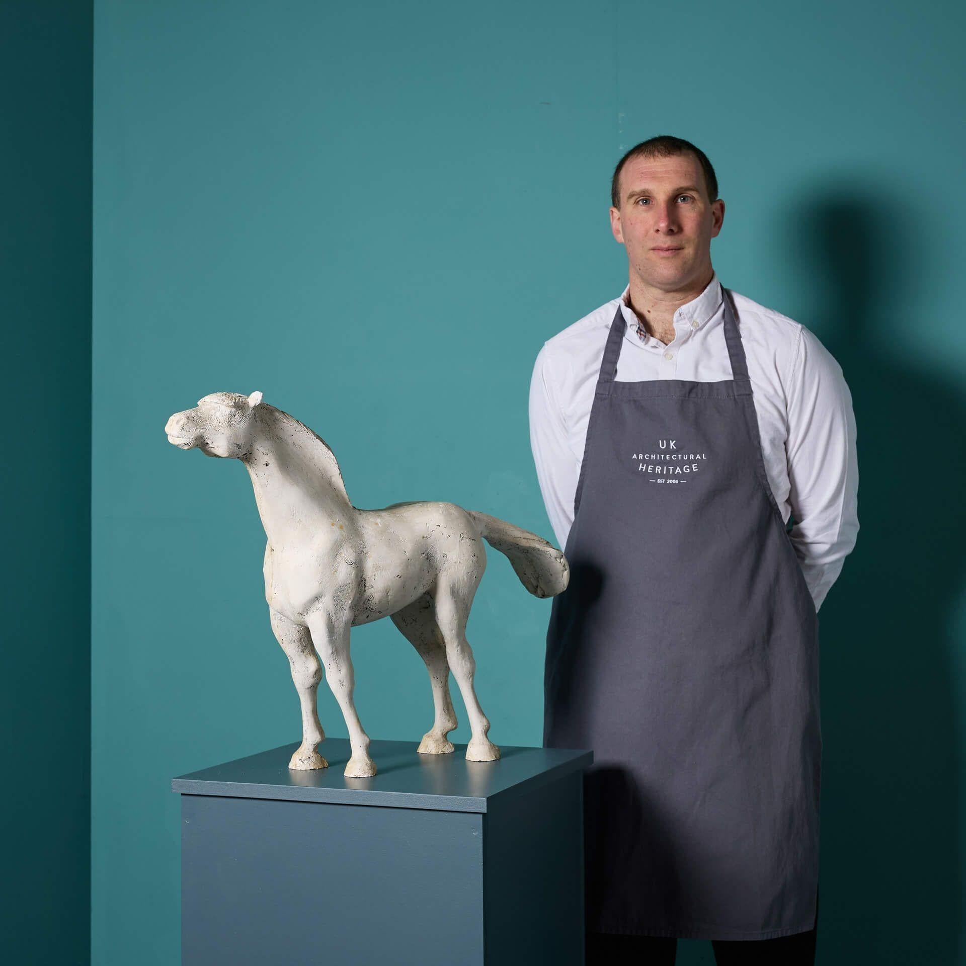 Un'impressionante maquette scultorea in gesso di un cavallo in stile Dinamico cinese realizzata dall'acclamato scultore britannico John W. Mills.

Questa maquette in gesso, che fa parte della serie di arte equestre dell'artista, raffigura un cavallo