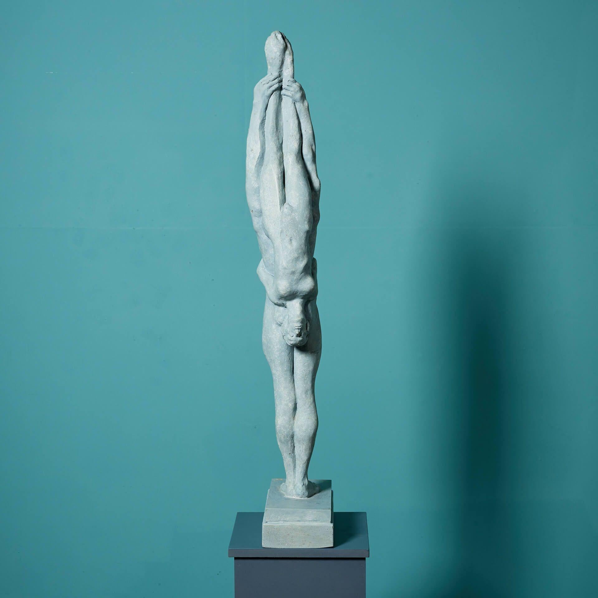 Resin John W Mills (1933-2023) 'Dancers - Female Inverted' Figurative Sculpture For Sale