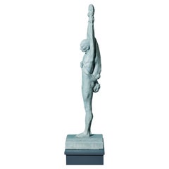 John W Mills (1933-2023) 'Dancers - Female Inverted' Figurative Sculpture
