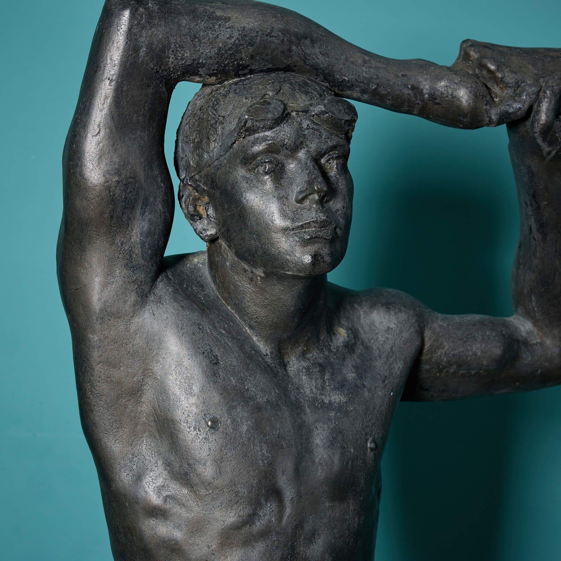 Mid-Century Modern John W Mills (1933-2023) Large Sculpture Titled ‘Warming Up' For Sale