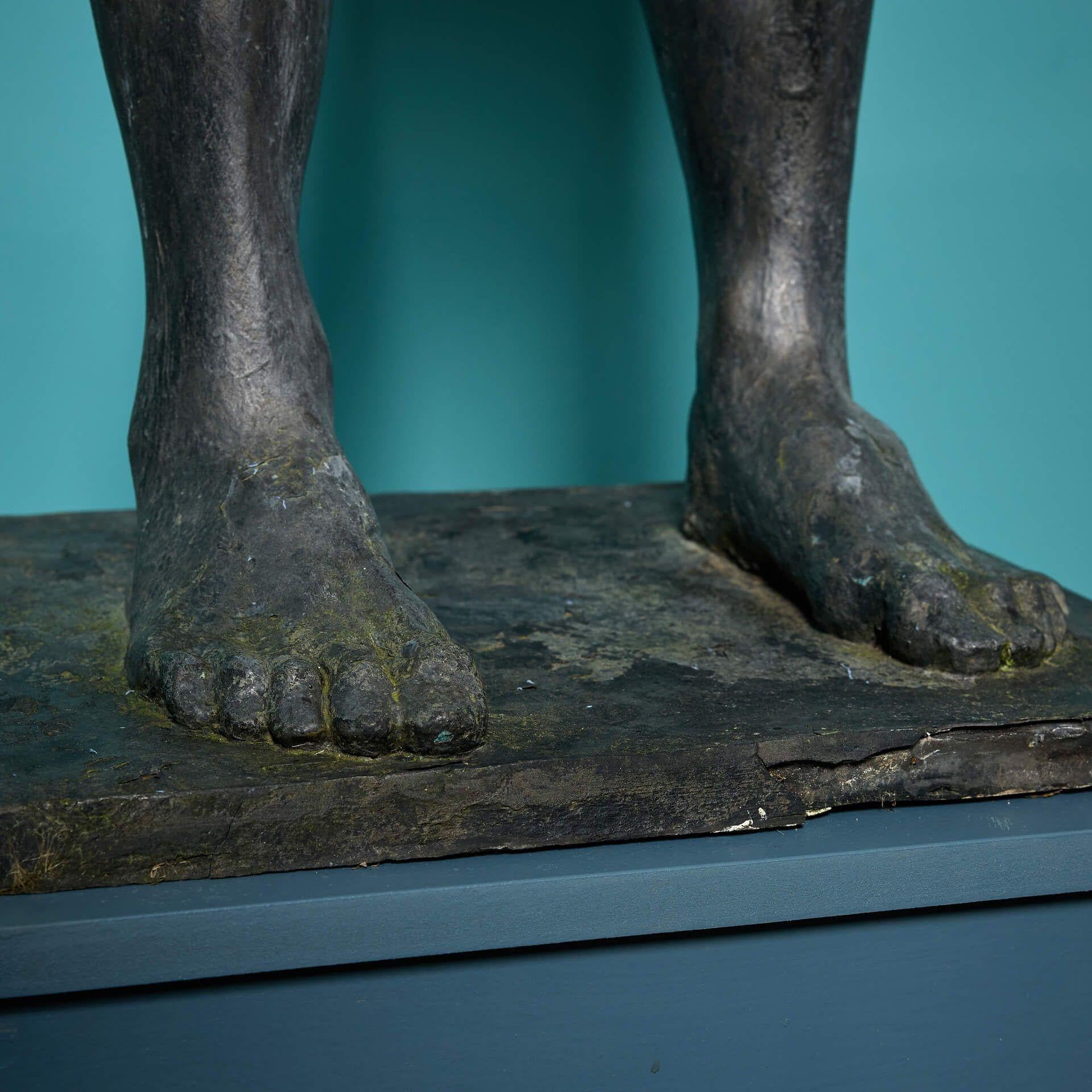 English John W Mills (1933-2023) Large Sculpture Titled ‘Warming Up' For Sale