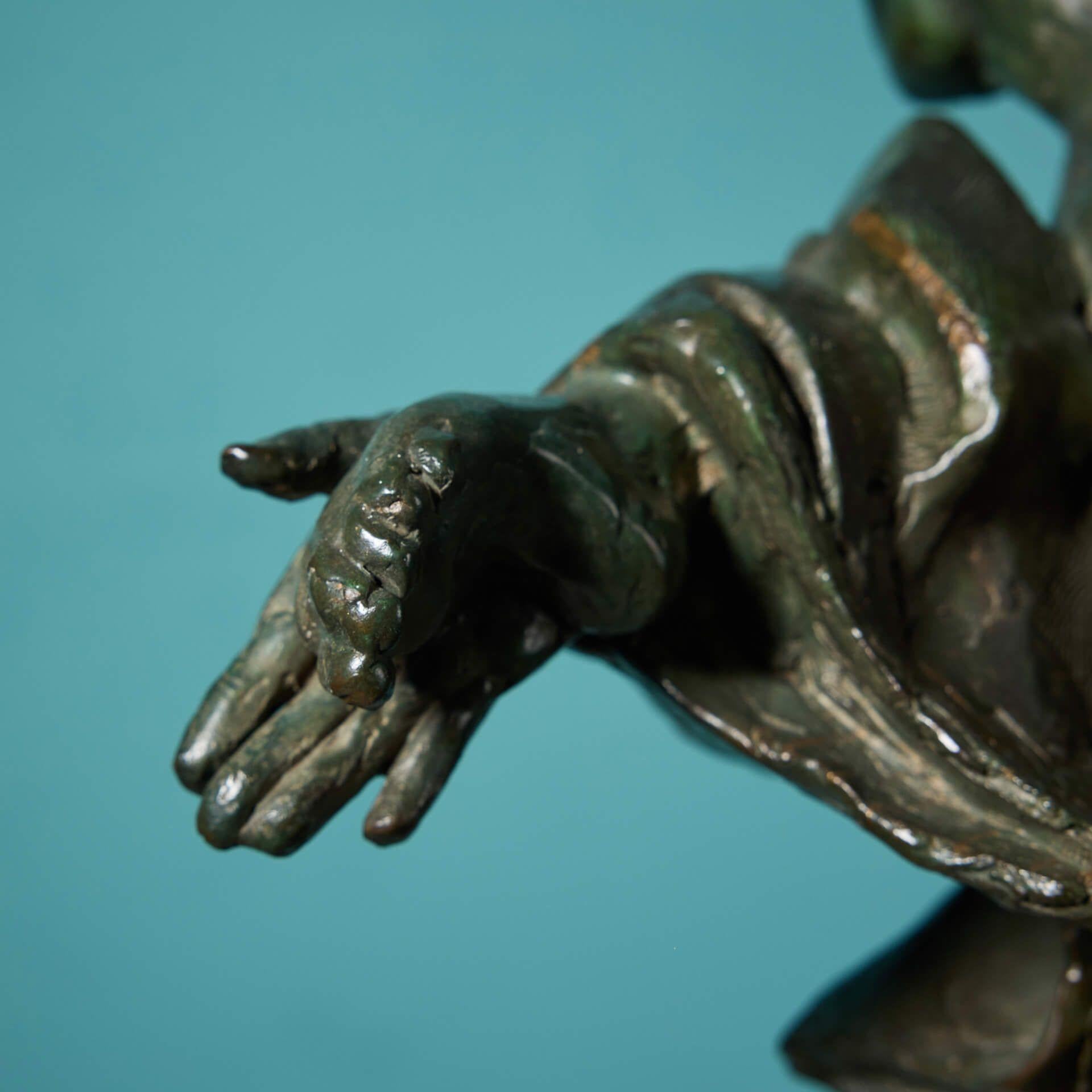 John W. Mills (1933-2023) Large 'The Three Kings II' Bronze Sculpture In Fair Condition For Sale In Wormelow, Herefordshire