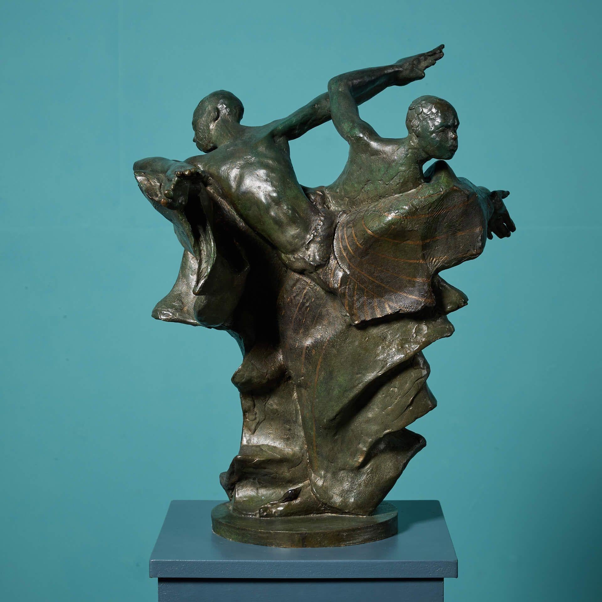 John W. Mills (1933-2023) Large 'The Three Kings II' Bronze Sculpture For Sale 2