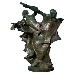 Große Bronzeskulptur „Die drei Könige II.“ von John W. Mills (1933-2023)
