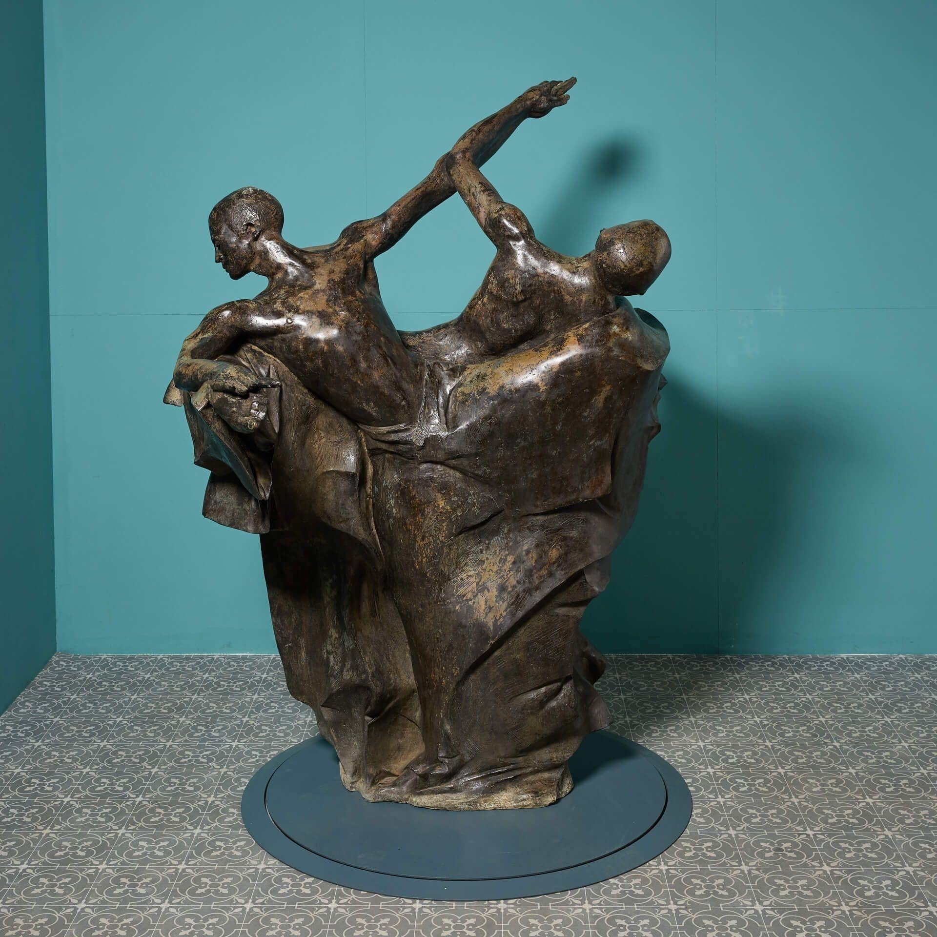 John W. Mills (1933-2023) Bronze grandeur nature 
