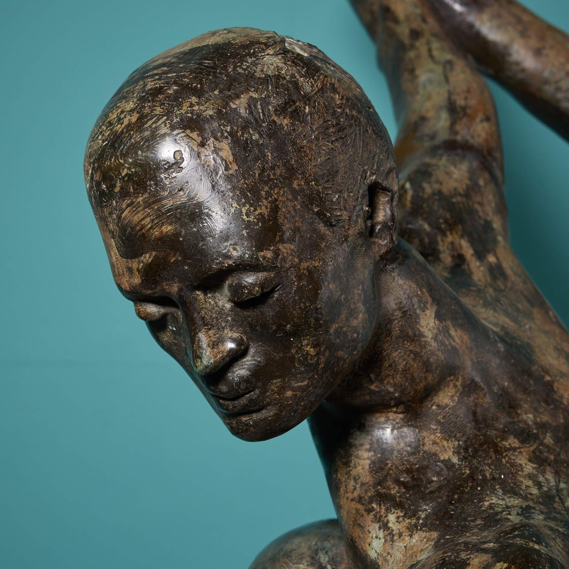 Mid-Century Modern John W. Mills (1933-2023) Bronze grandeur nature 