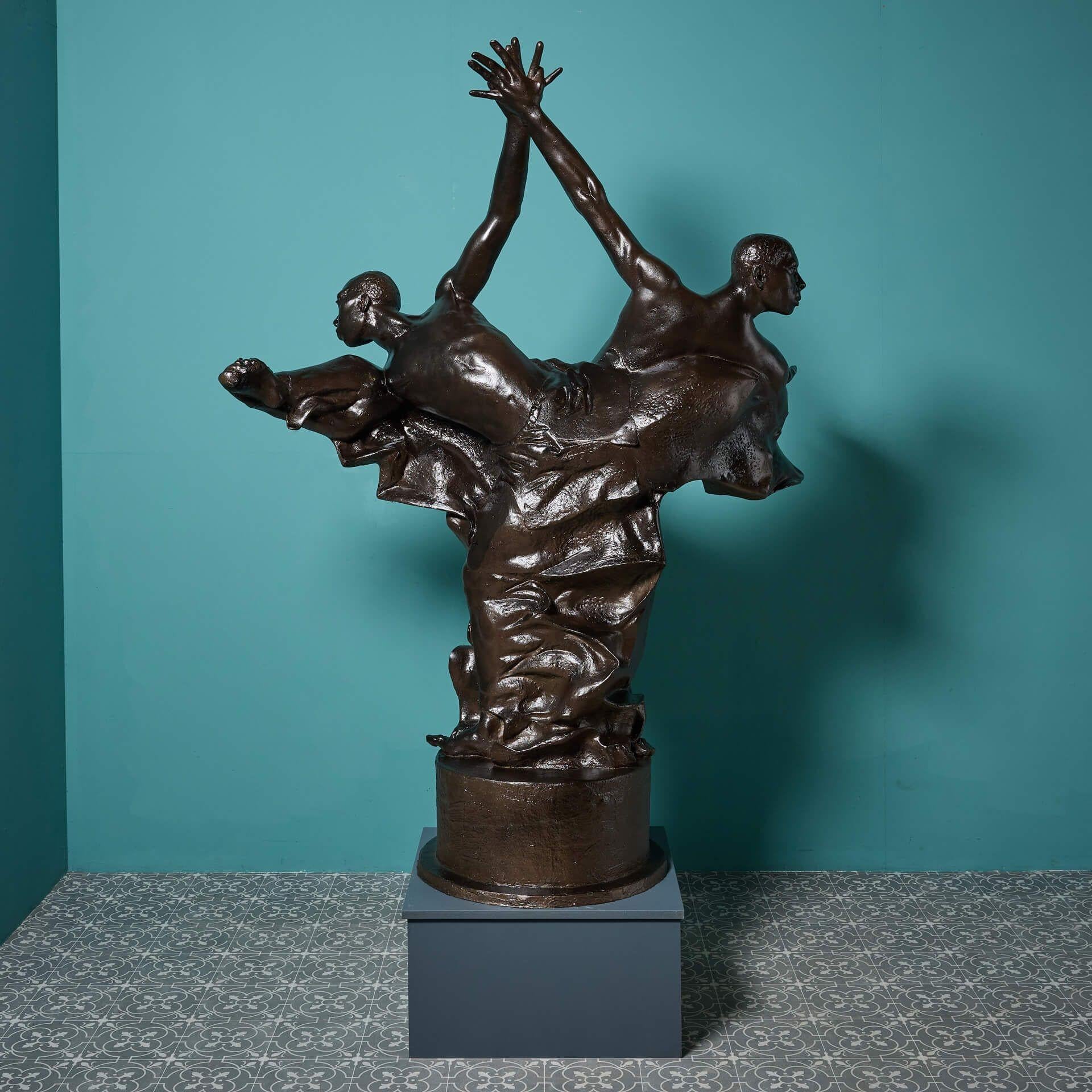 Resin John W. Mills (1933-2023) Lifesize 'The Three Kings’ Statue For Sale