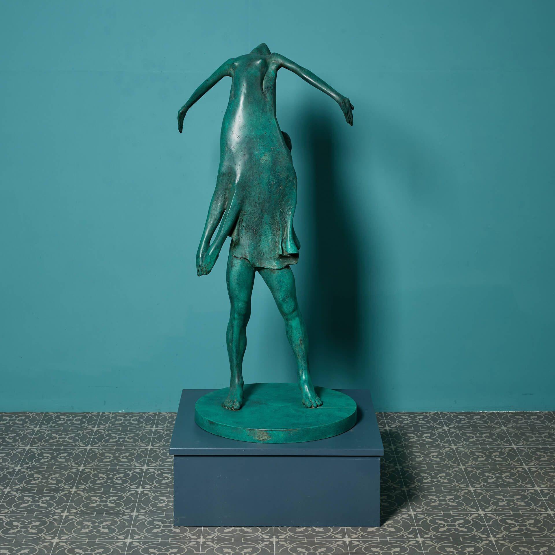 John W. Mills (1933-2023) Patinated Maquette Sculpture of 'Dancers' For Sale 2