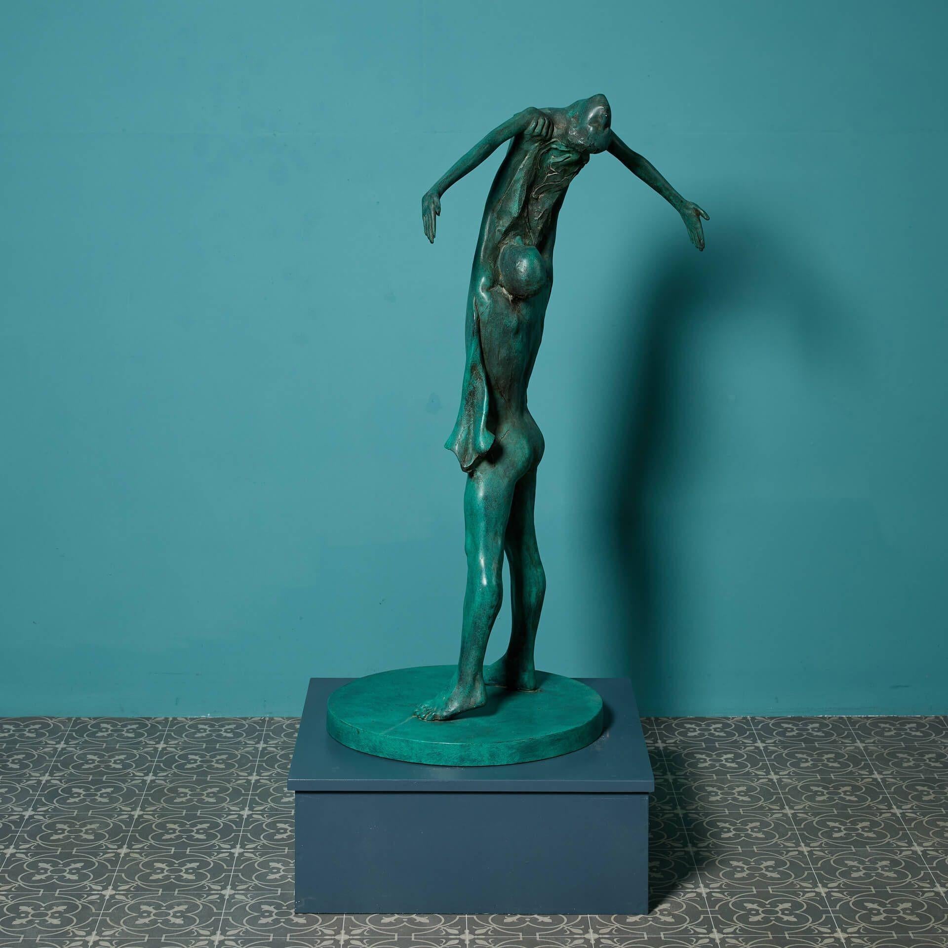 John W. Mills (1933-2023) Patinated Maquette Sculpture of 'Dancers' For Sale 3