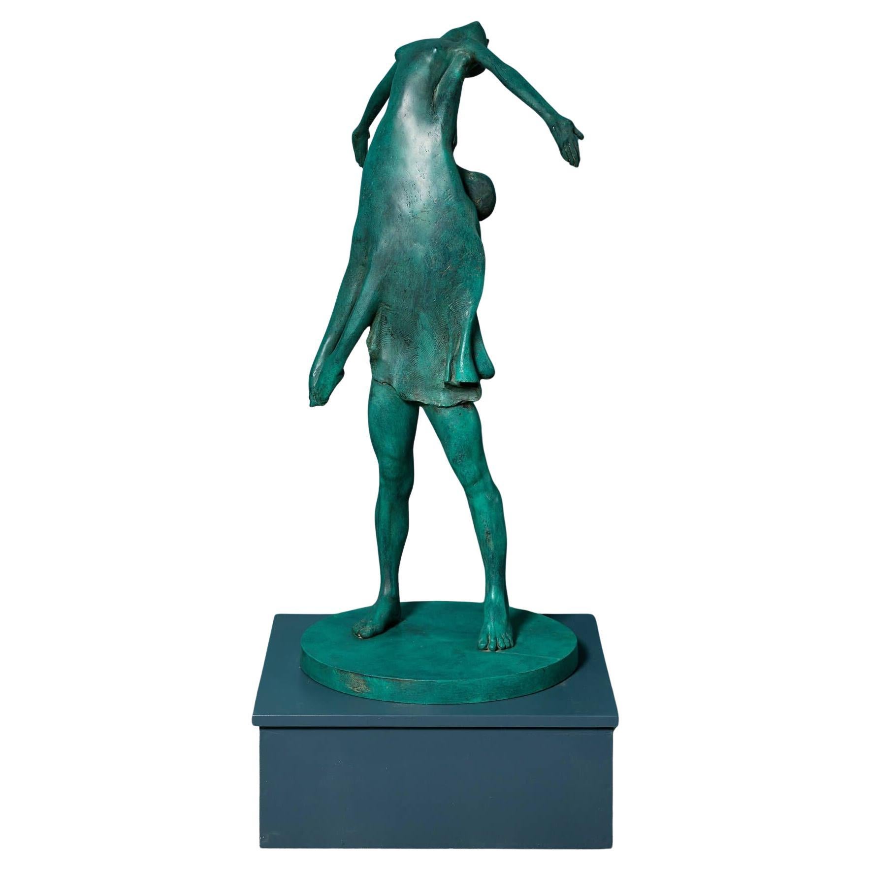 John W. Mills (1933-2023) Patinated Maquette Sculpture of 'Dancers'