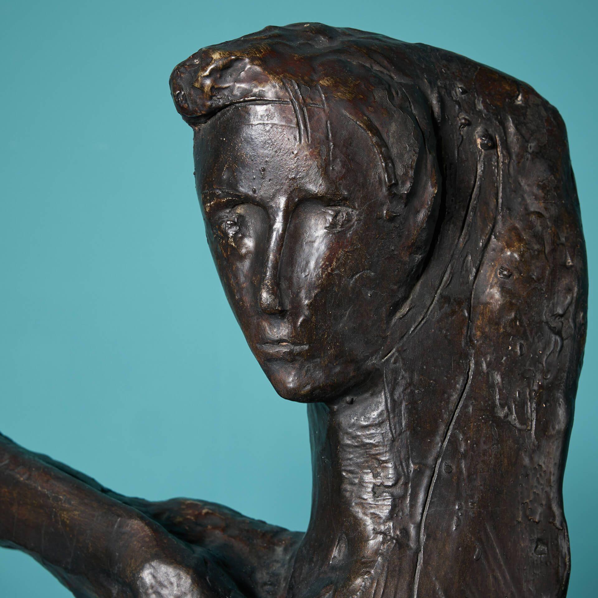 Mid-Century moderno John W. Mills (1933-2023) Scultura patinata di nudo femminile in vendita