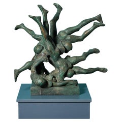 John W. Mills (1933-2023) 'Tackle! Skulptur der amerikanischen Fußballspieler