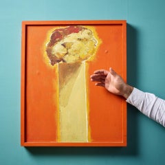 John W. Mills (1933-2023) 'There's a Lion in the Museum' Framed Oil on Canvas