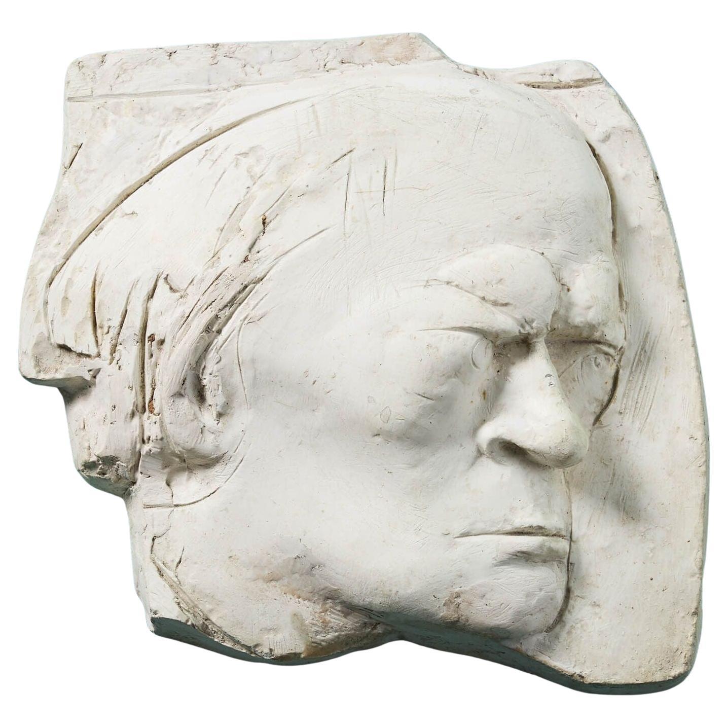 John W. Mills(1933-2023) Maquette en plâtre Sculpture d
après William Blake Memorial