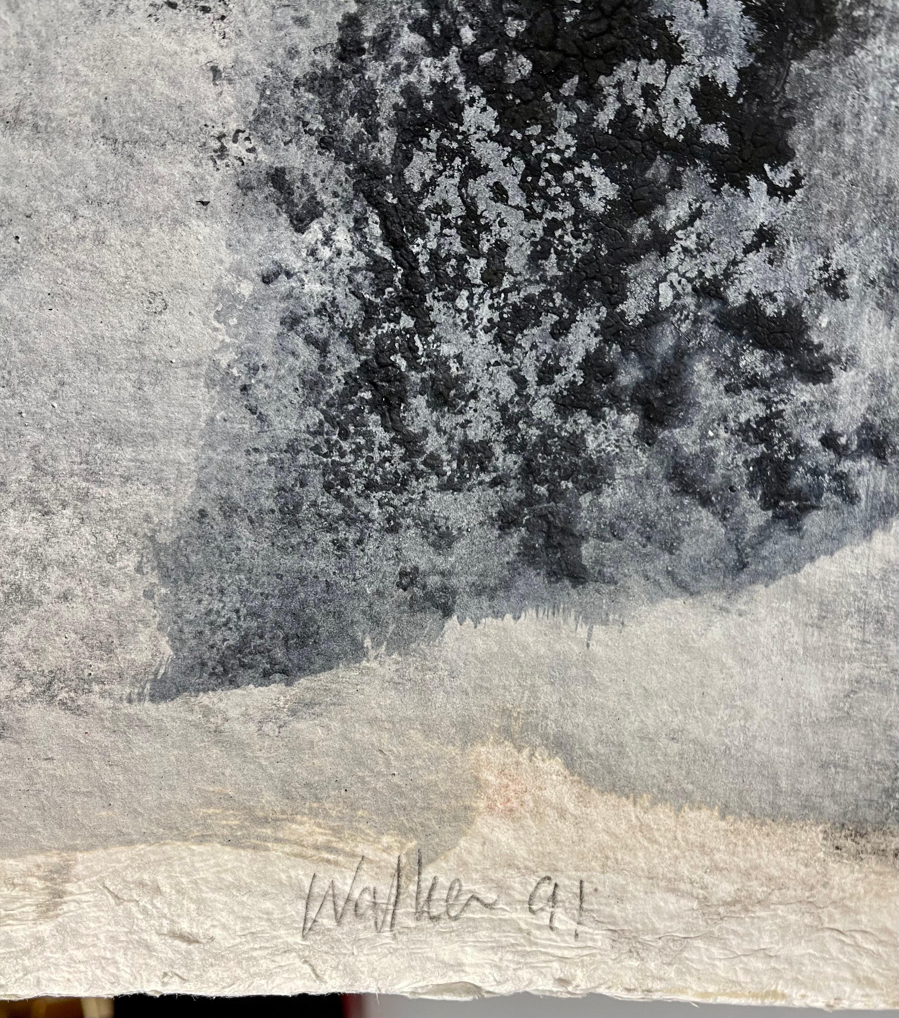 Grande carta fusa 3D Olio astratto Monoprint Pittura monotipo unica John Walker in vendita 5