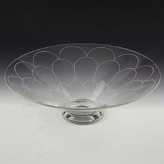 John Walsh Walsh Muster 5886 Art-Deco-Glasschale, um 1940