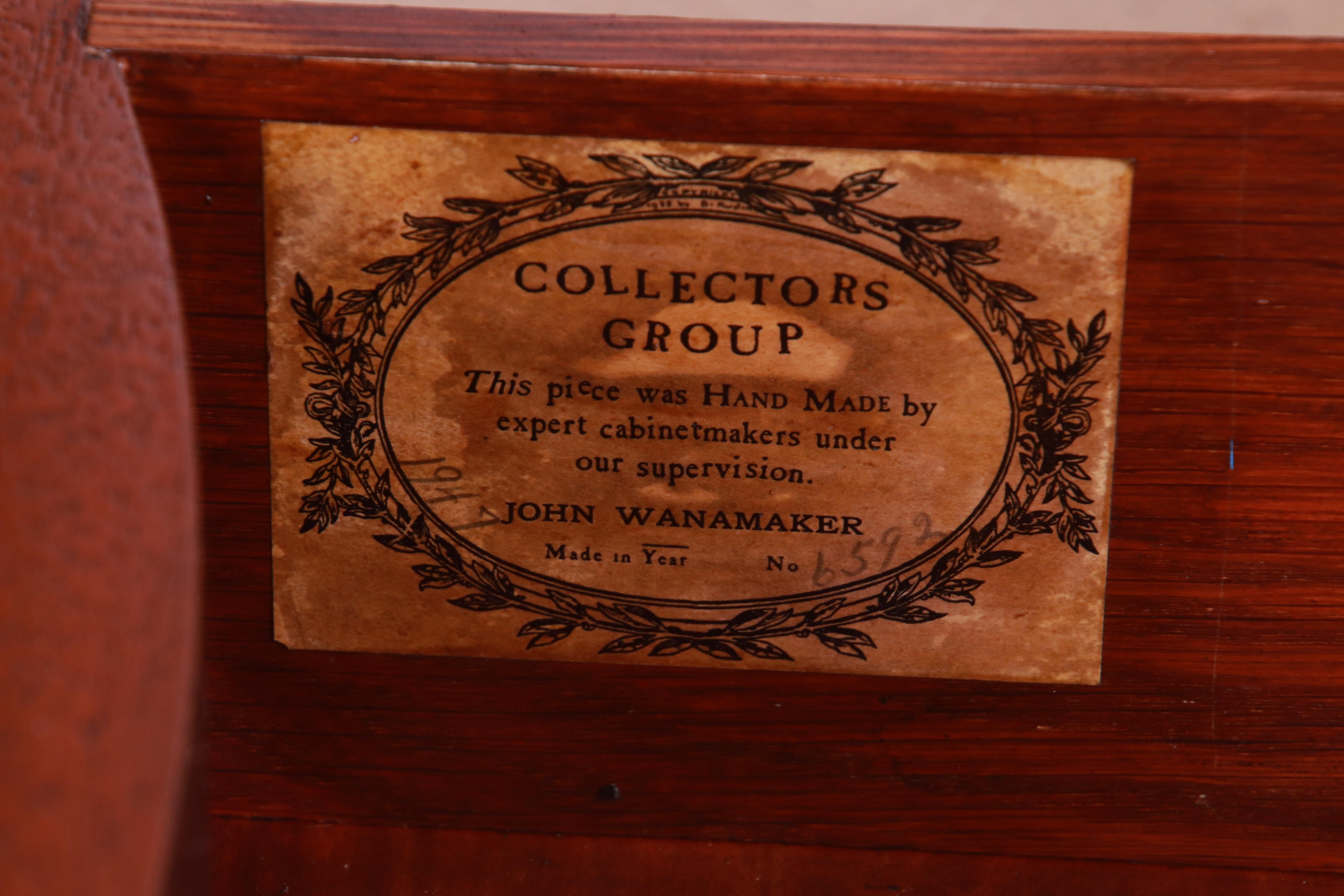 John Wanamaker Georgian Serpentine Front Mahogany Chest of Drawers, Refinished 4