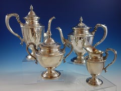 Service à thé John Wanamaker en argent sterling 4 pièces style années 1920