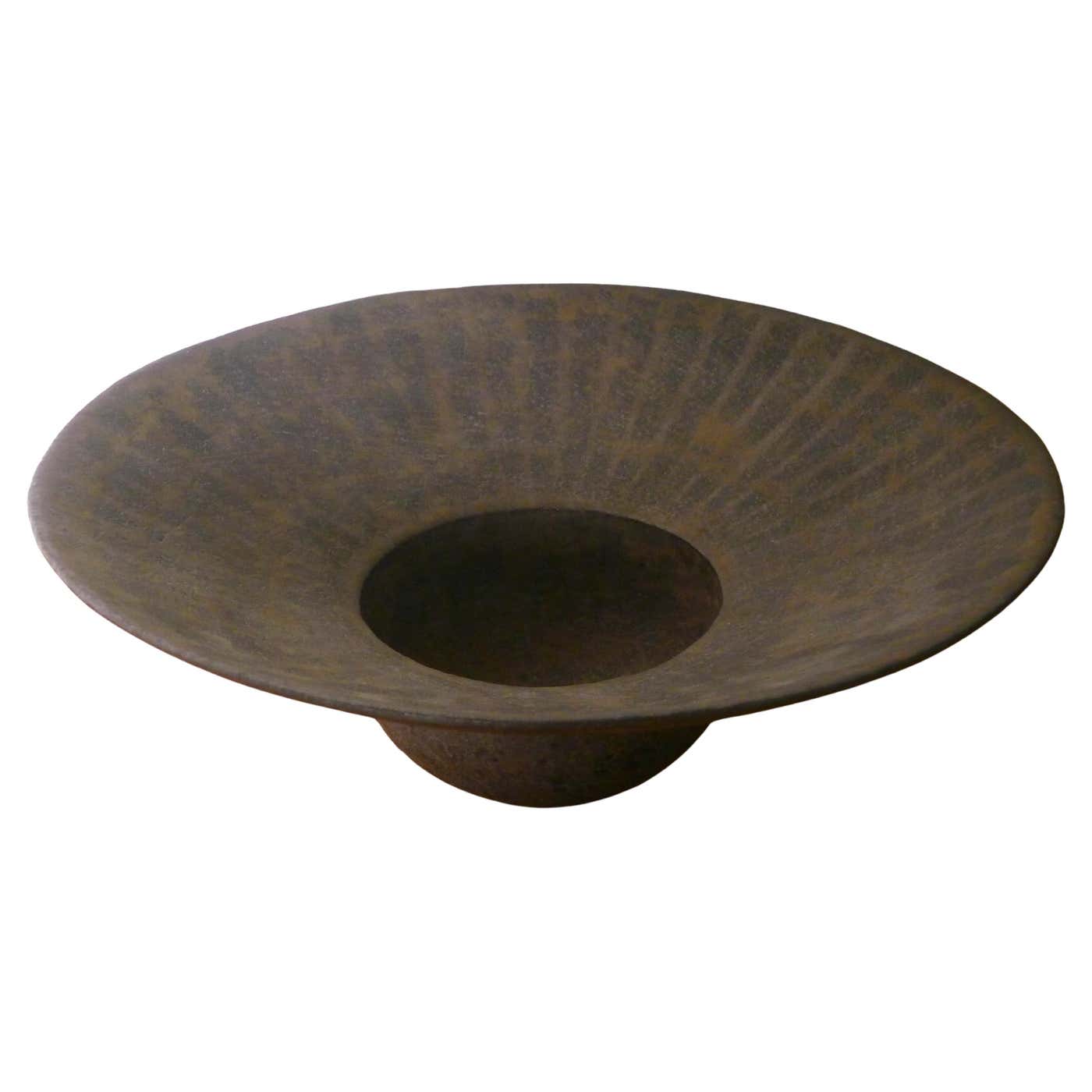 John Ward, Stoneware Bowl, with Wide Flanged Rim, British Studio ...