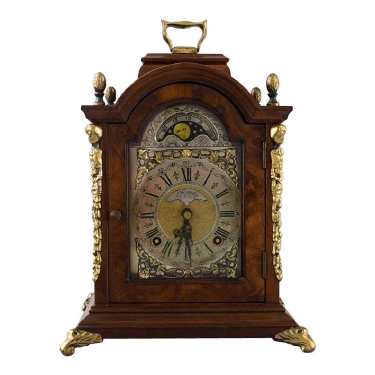 John Warmink, The Netherlands, Light Clock in Mahogany, 1950s at 1stDibs