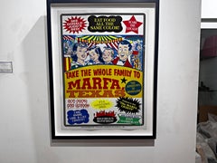Visit Marfa, the Jonestown of Minimalism, print, hand signed/n by John Waters