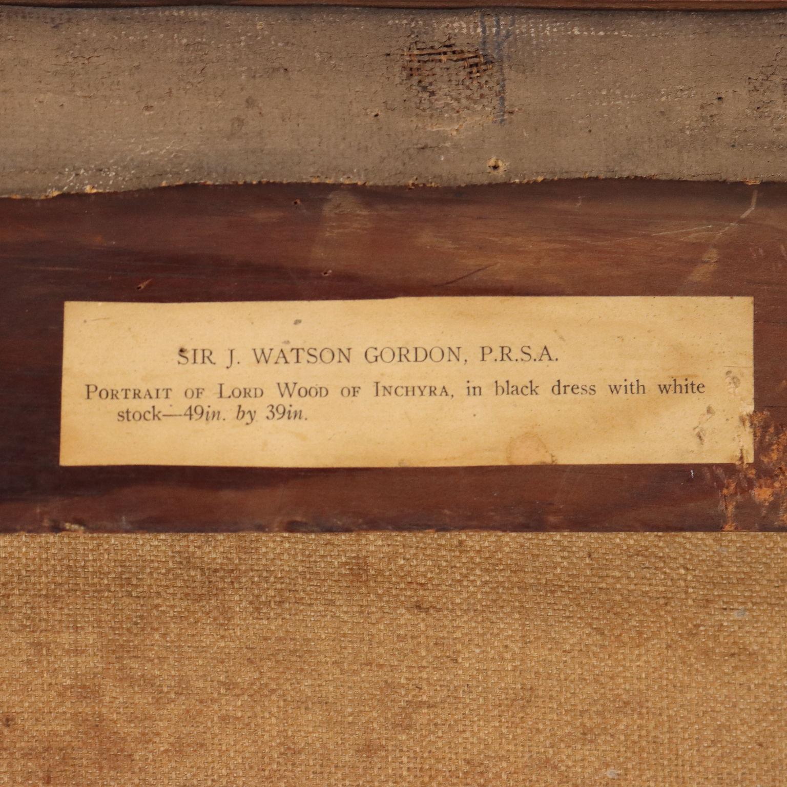 Ritratto di Lord Wood of Inchyra XIX century in vendita 5