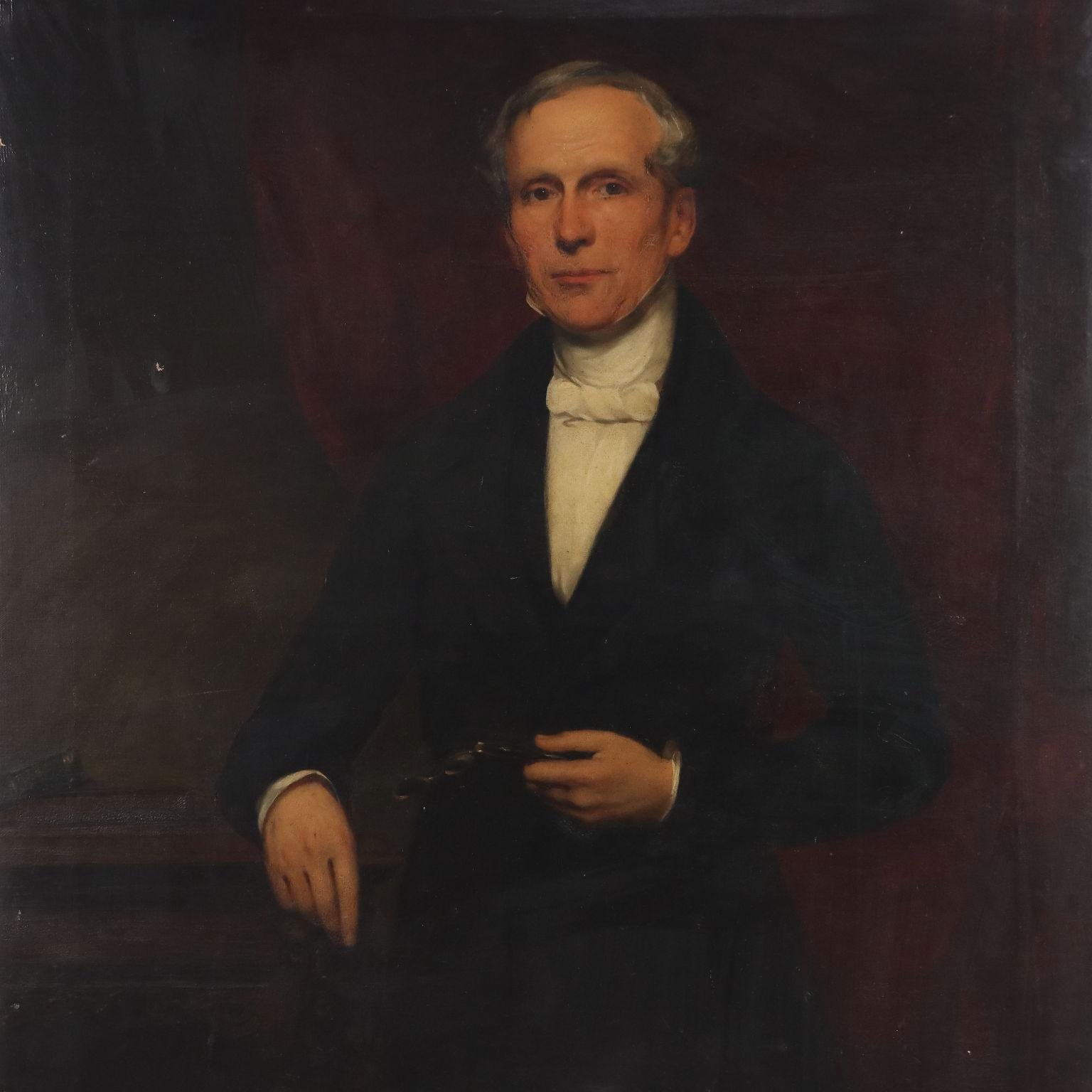 Ritratto di Lord Wood of Inchyra XIX century - Painting Altro stile artistico di John Watson Gordon
