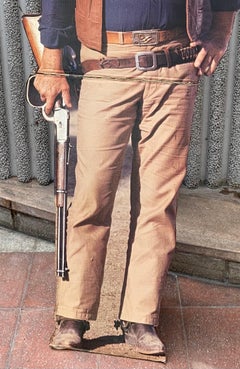 Silhouette von John Wayne, aus einem Reisefilm, 1980–1997