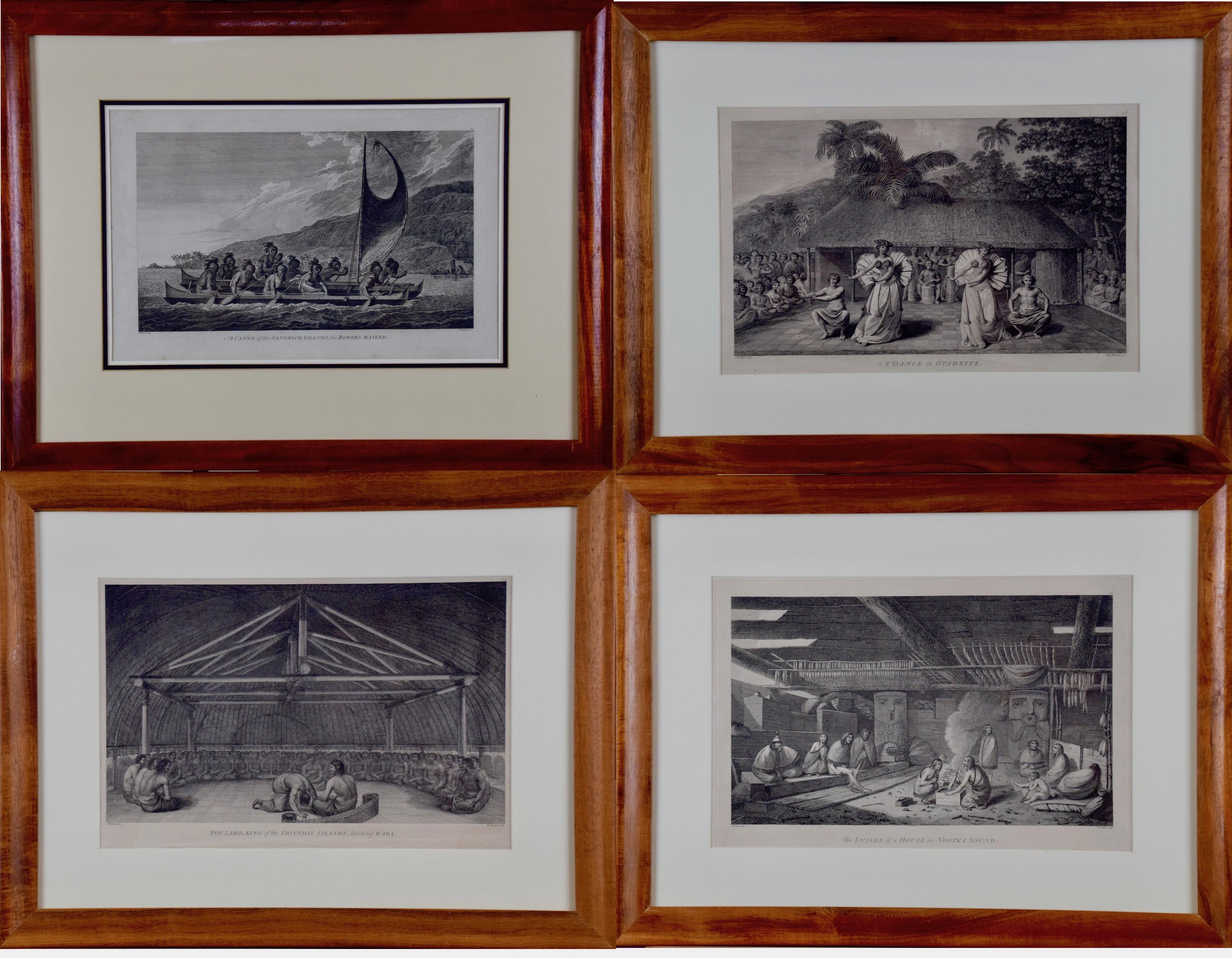 A Group of Four 18th Century Engravings from Captain Cook's 3rd Voyage Journal