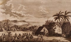 A View of Kauai, Hawaii as Seen by Captain Cook: An Original 18th C. Engraving
