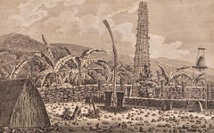 A View of Kauai, Hawaii Discovered by Captain Cook: Original 18th C. Engraving