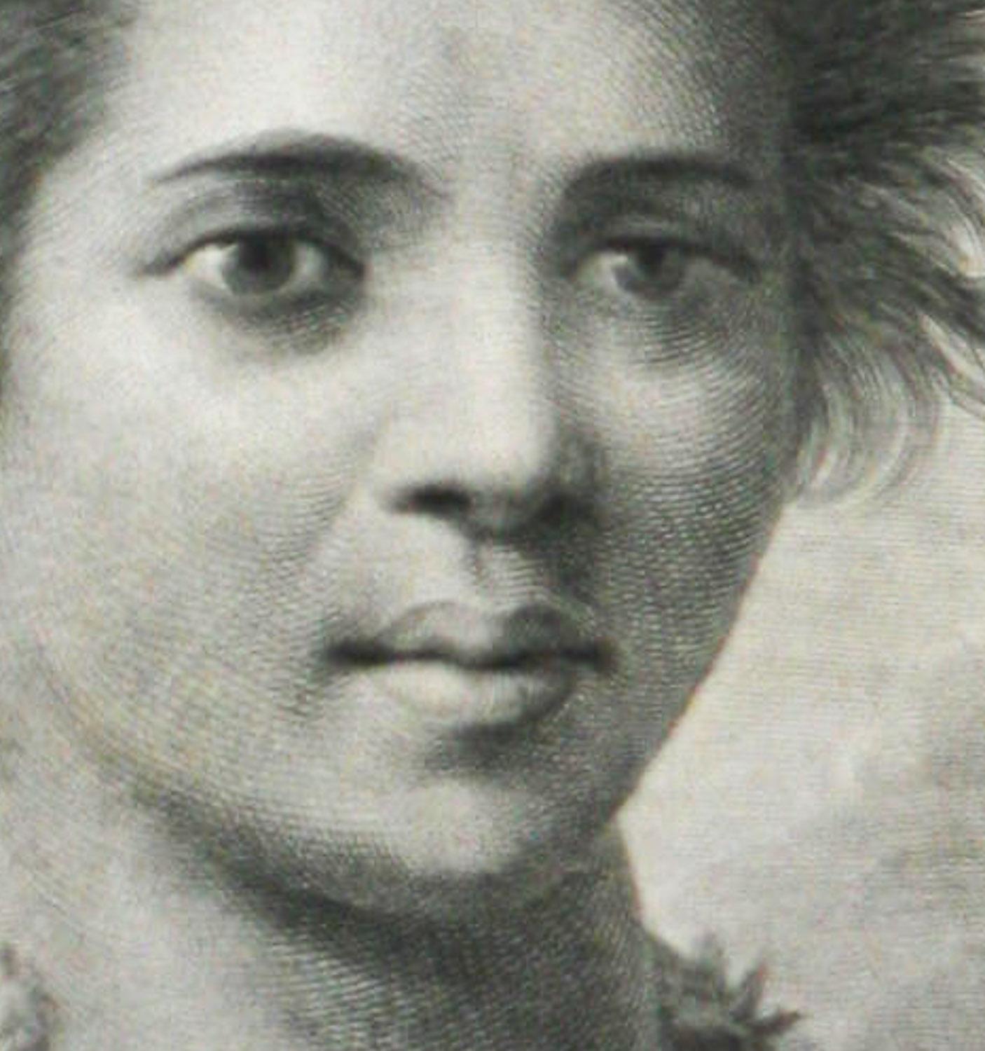 A Young Woman of the Sandwich Islands Captain Cooks travels engraving J. Webber - Realist Print by John Webber