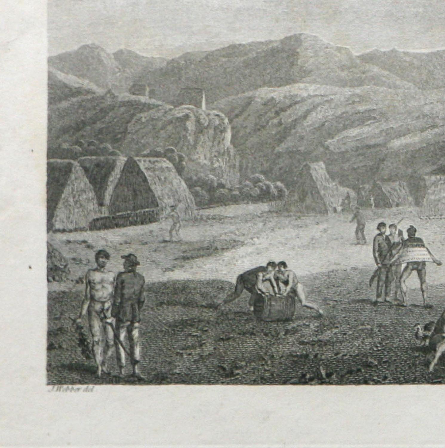 An Inland View; in Atooi ( Hawaii ) 1784  Captain Cook engraving by John Webber  For Sale 1