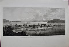 Kamtschatka, Russia: Engraving by J. Webber from Capt. Cook's 3rd Voyage Journal
