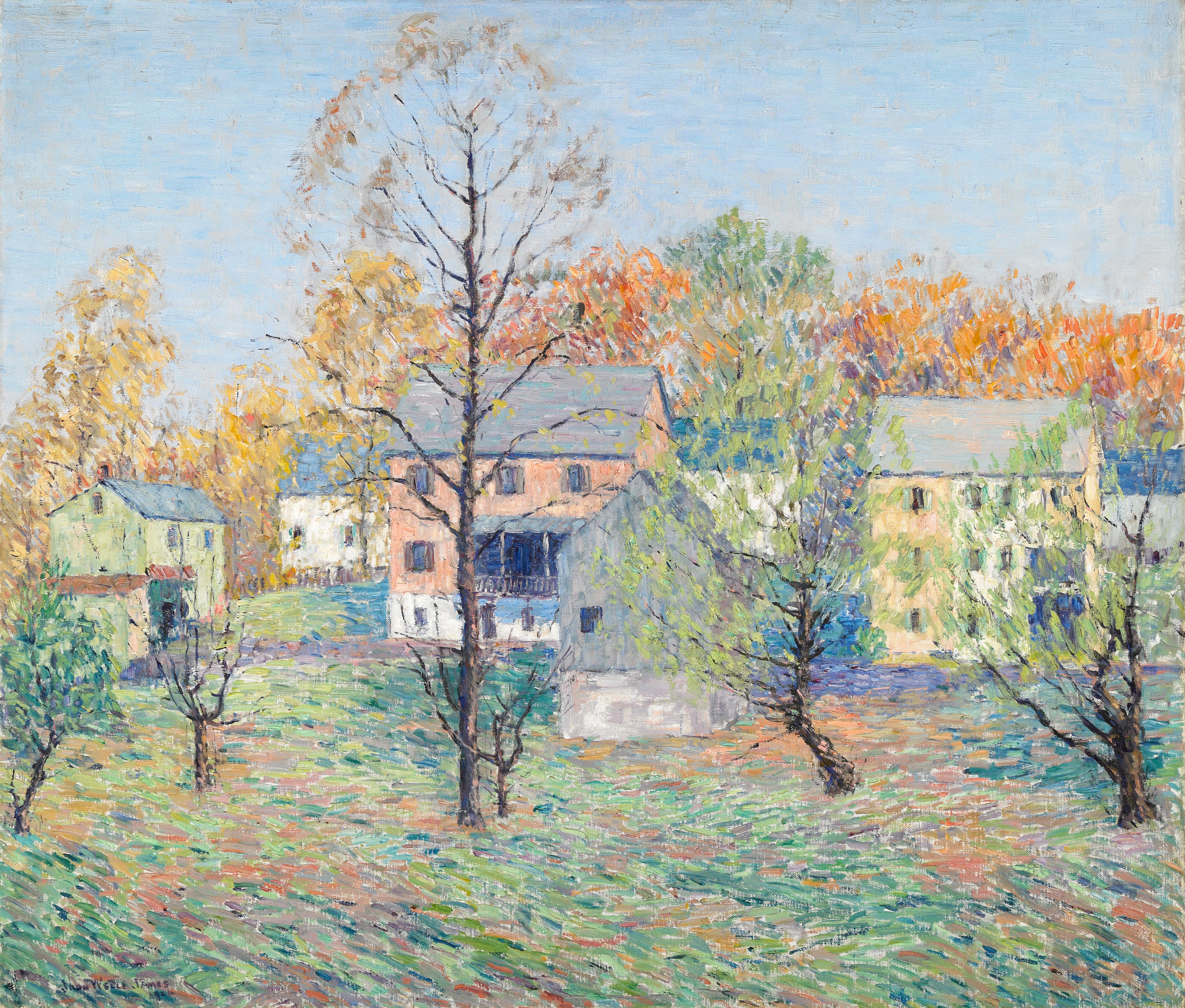 John Wells James Landscape Painting - Spring Landscape