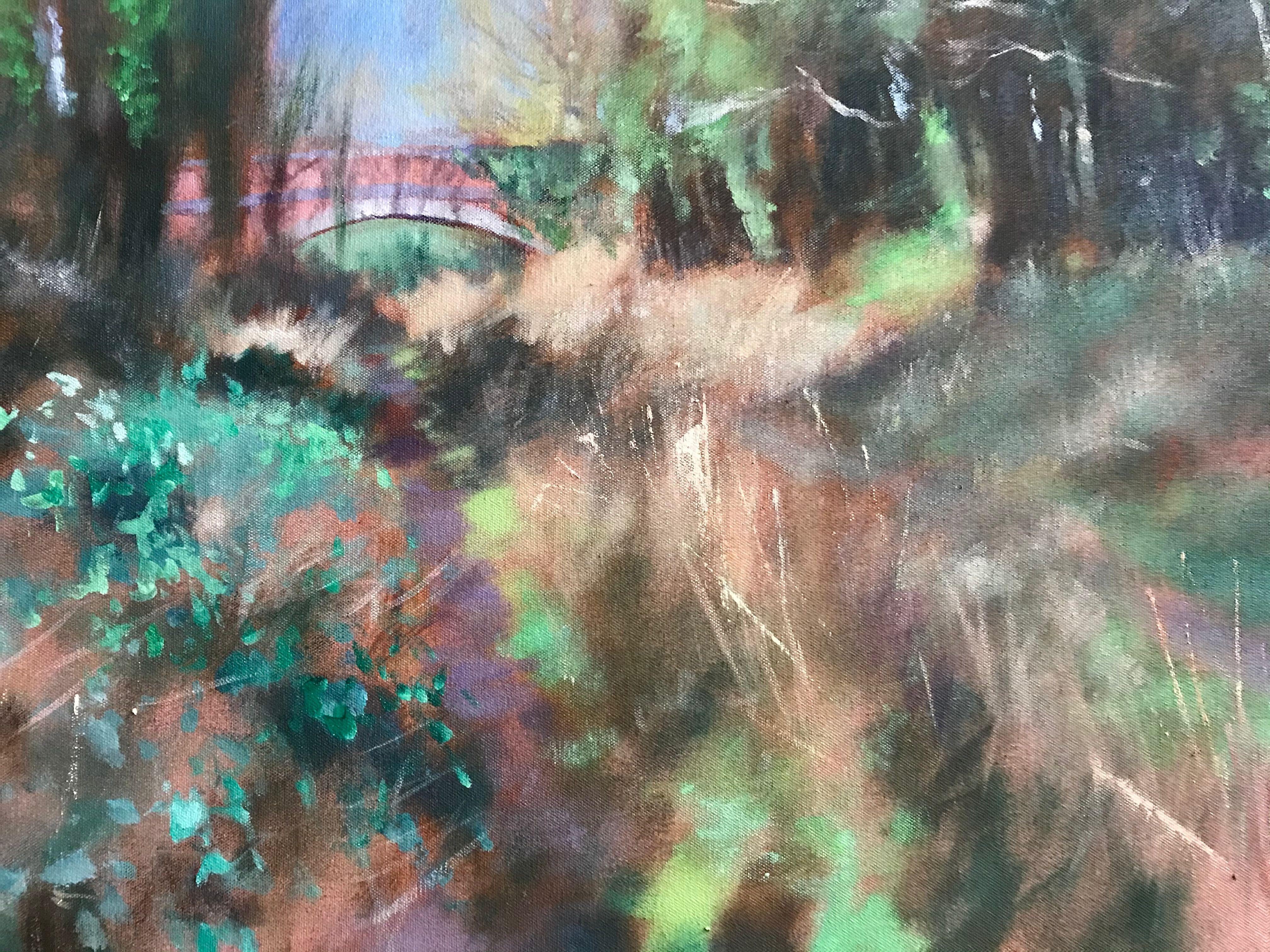 Ferrocarril medio, Pintura, Óleo sobre lienzo - Painting de John Welsh