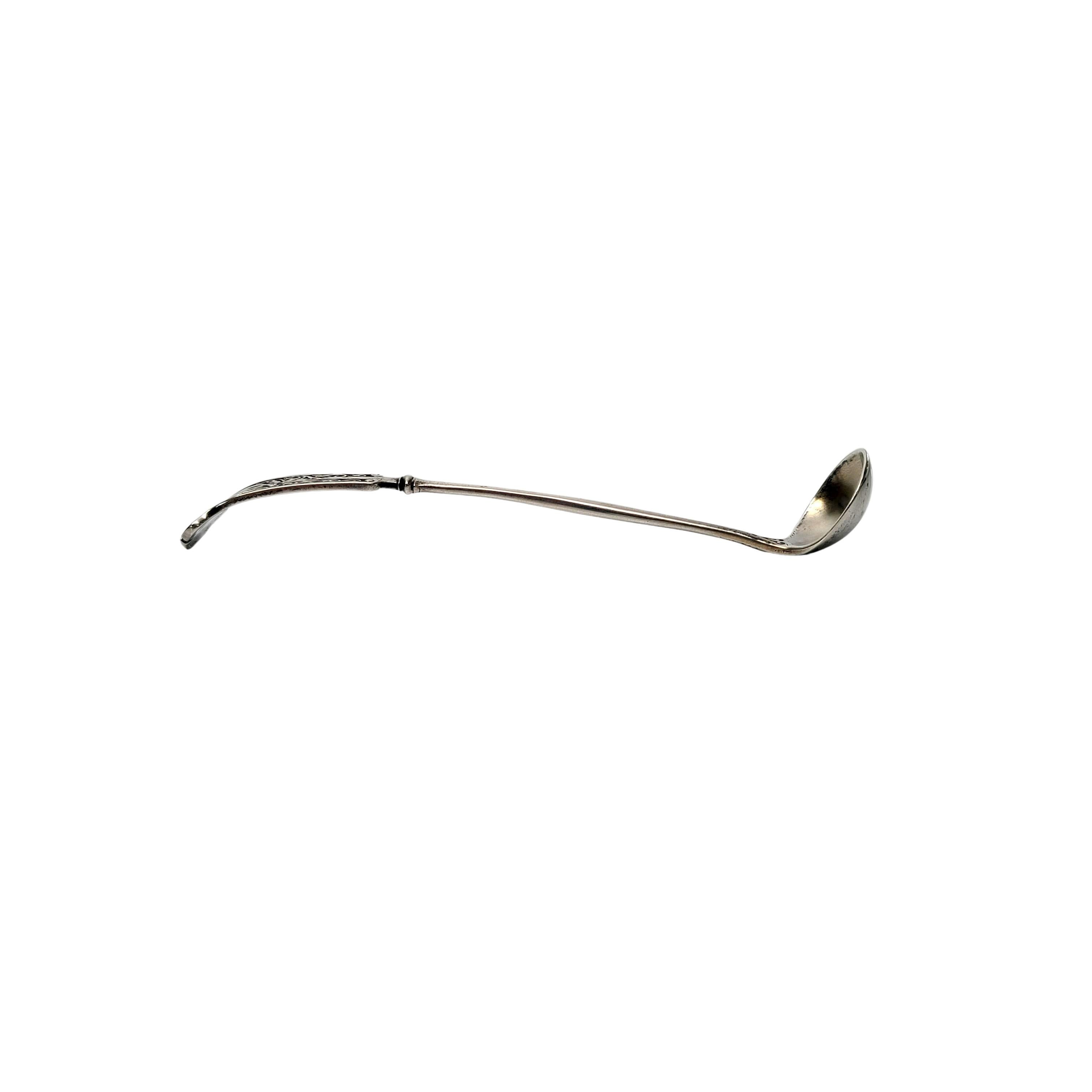 John Wendt for Ball Black & Co Sterling Silver Arabesque Mustard Ladle with Mono In Good Condition For Sale In Washington Depot, CT